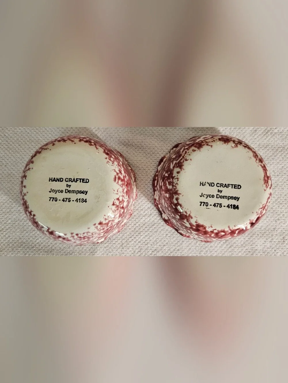 Vintage Joyce Dempsey Pottery - Apple/Onion Baker - Set
